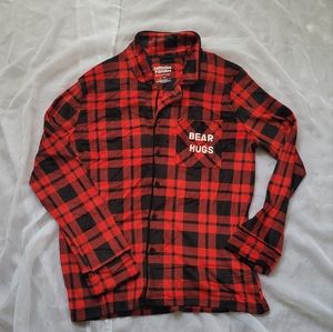 Mens Extra Soft Flannel Top Size Large